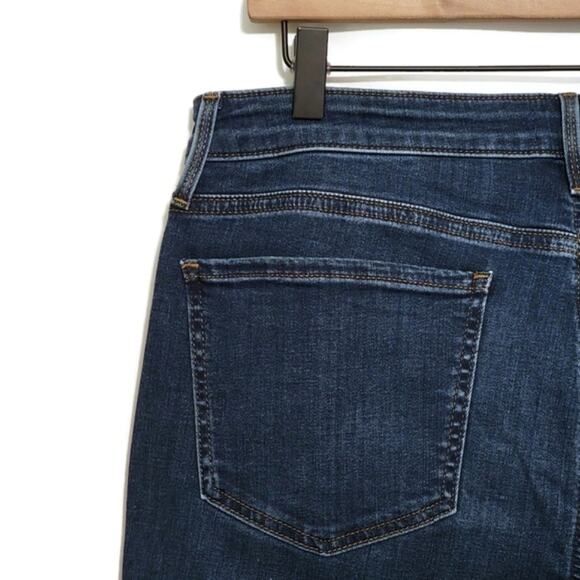 NYDJ Sheri Slim High Rise Straight Leg Blue Denim Jean Size 12P - Picture 10 of 16